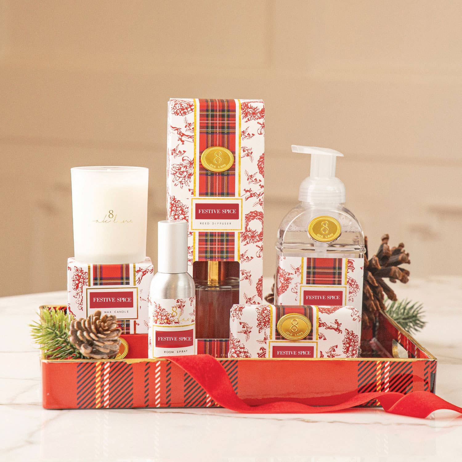 8 Oak Lane - Festive Spice 5.6oz Soy Wax Candle by 8 Oak Lane at Confetti Gift and Party Tuscaloosa Alabama