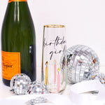 8 Oak Lane - Multi Birthday Girl Stemless Champagne Glass by 8 Oak Lane at Confetti Gift and Party Tuscaloosa Alabama