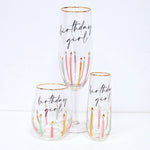 8 Oak Lane - Multi Birthday Girl Stemless Champagne Glass by 8 Oak Lane at Confetti Gift and Party Tuscaloosa Alabama
