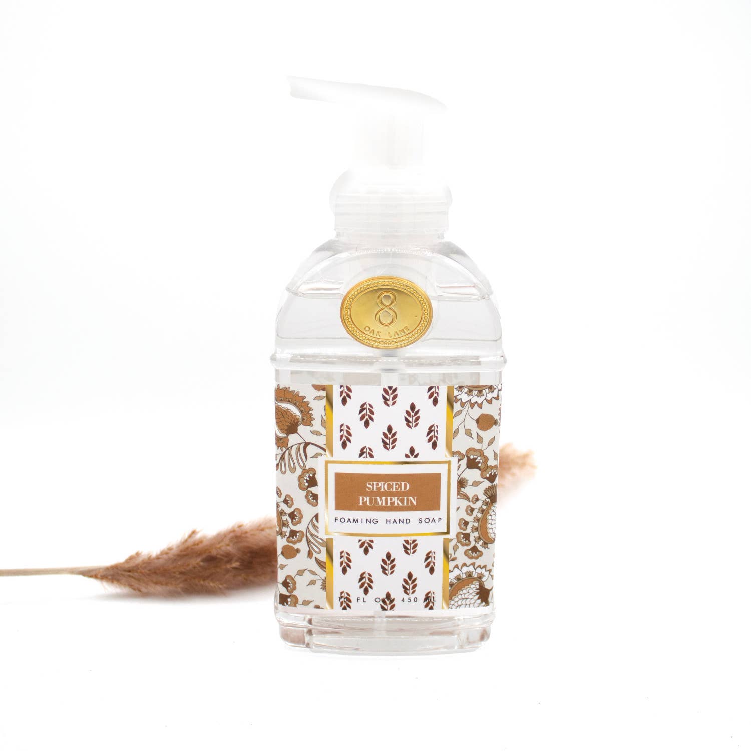 8 Oak Lane - Spiced Pumpkin 15oz Foaming Hand Soap by 8 Oak Lane at Confetti Gift and Party Tuscaloosa Alabama