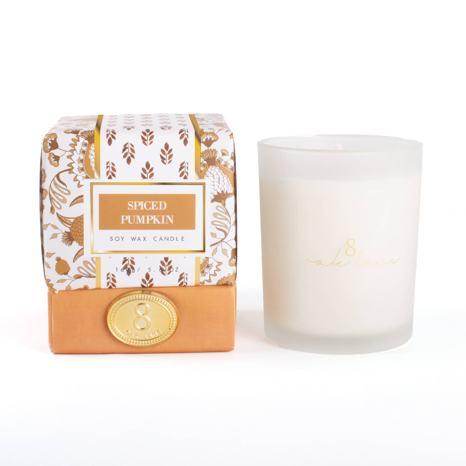 8 Oak Lane - Spiced Pumpkin 5.6oz Soy Wax Candle by 8 Oak Lane at Confetti Gift and Party Tuscaloosa Alabama