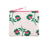 Peony White Block Print Small Case