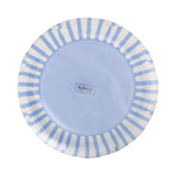 Blue Striped 9" Scallops Plate