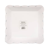 Pink Scalloped 9" Square Plate
