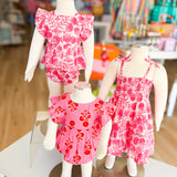 Hot Pink Block Print Bubble