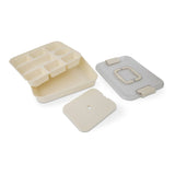 9 Section Snackle Box with Ice Pack & Handle Clip Lid - Vanilla
