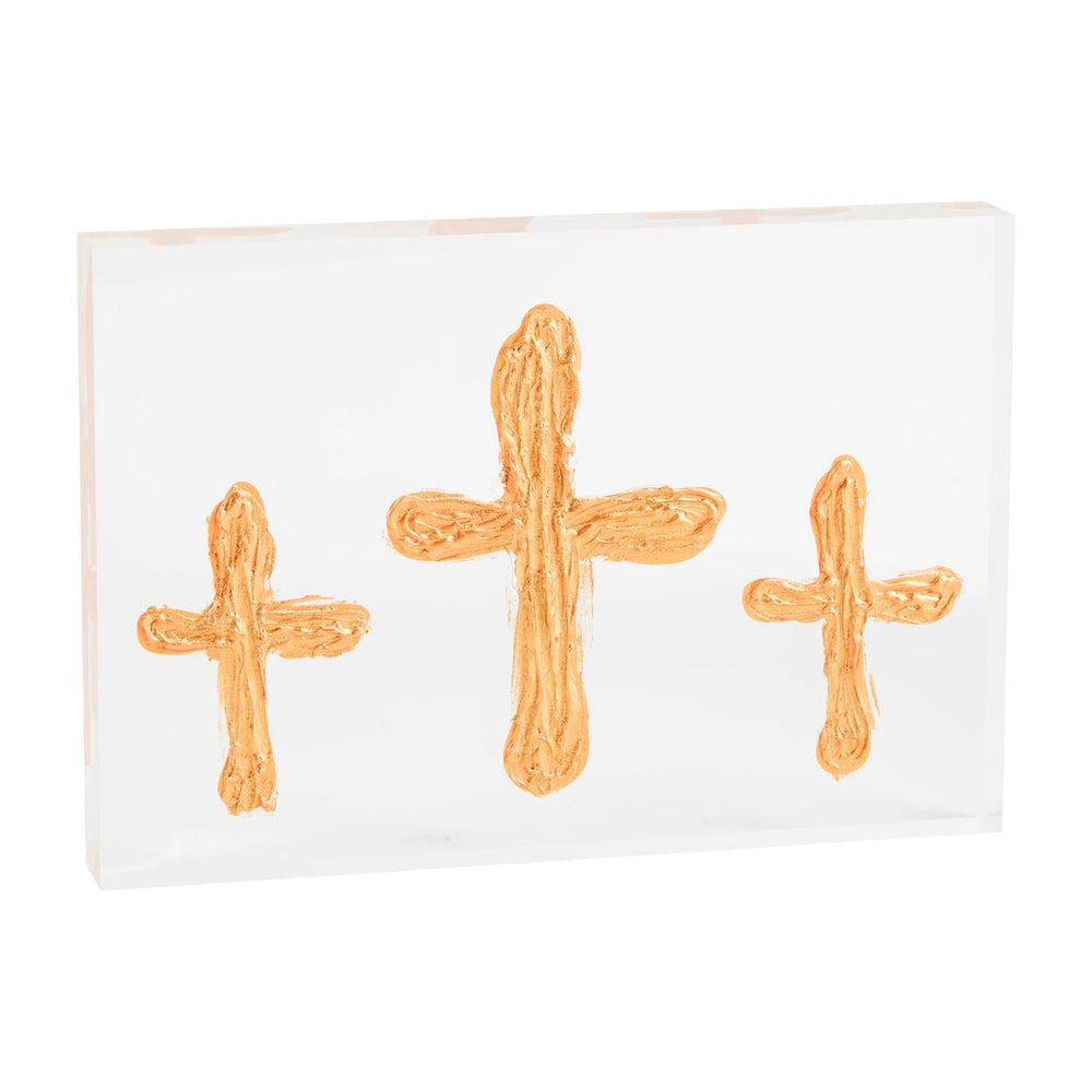 Acrylic Cross Plaque by Mud Pie at Confetti Gift and Party