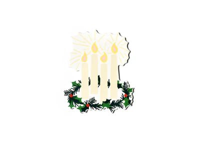 Advent Wreath BIG Attachment by Happy Everything at Confetti Gift and Party