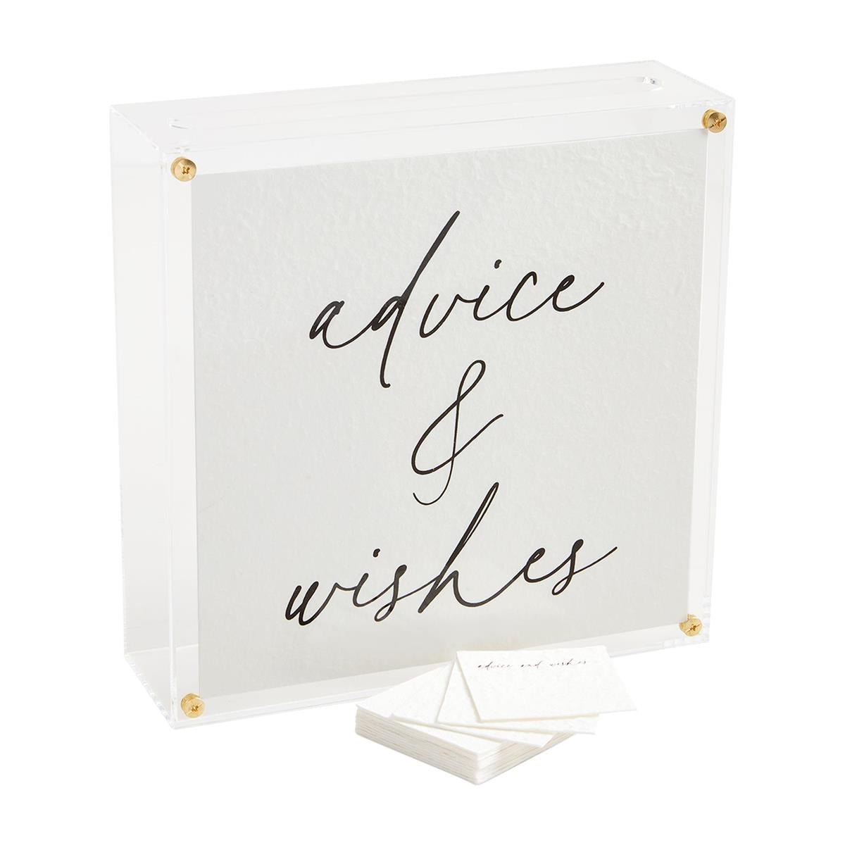 Advice & Wishes Box by Mud Pie at Confetti Gift and Party