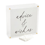 Advice & Wishes Box by Mud Pie at Confetti Gift and Party