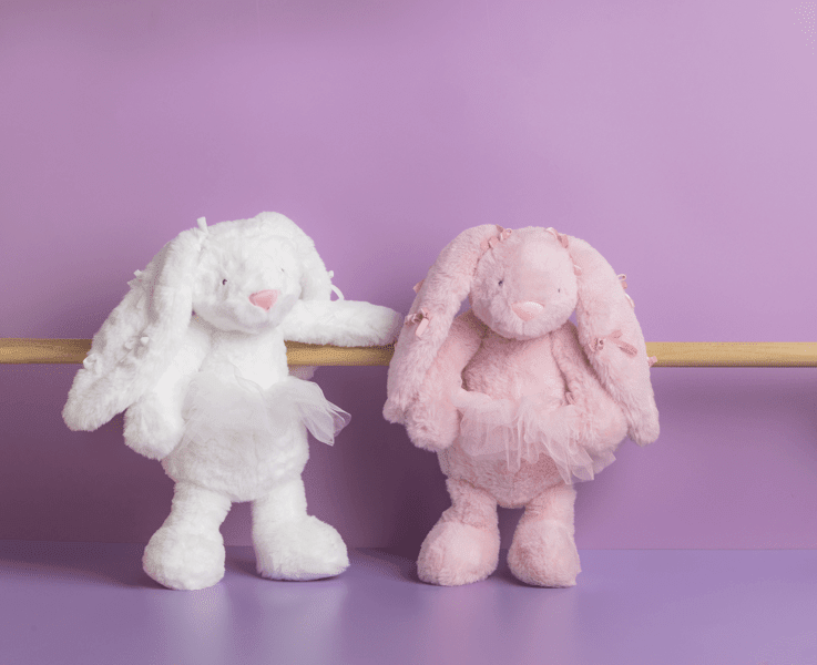 Alice Bow Bunny Plush Pal by Mud Pie at Confetti Gift and Party Tuscaloosa Alabama