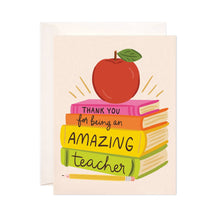  Amazing Teacher Greeting Card - Back To School, Teacher Gift by Bloomwolf Studio at Confetti Gift and Party