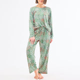 Annie Pajama Pant Set (Long Sleeve) - Open Meadows Green by Mary Square at Confetti Gift and Party Tuscaloosa Alabama
