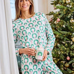 Annie Pajama Pant Set (Long Sleeve) - Rosy Wreaths by Mary Square at Confetti Gift and Party Tuscaloosa Alabama