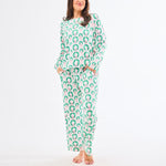Annie Pajama Pant Set (Long Sleeve) - Rosy Wreaths by Mary Square at Confetti Gift and Party Tuscaloosa Alabama