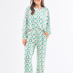 Annie Pajama Pant Set (Long Sleeve) - Rosy Wreaths by Mary Square at Confetti Gift and Party Tuscaloosa Alabama