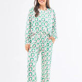 Annie Pajama Pant Set (Long Sleeve) - Rosy Wreaths by Mary Square at Confetti Gift and Party Tuscaloosa Alabama
