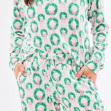 Annie Pajama Pant Set (Long Sleeve) - Rosy Wreaths by Mary Square at Confetti Gift and Party Tuscaloosa Alabama