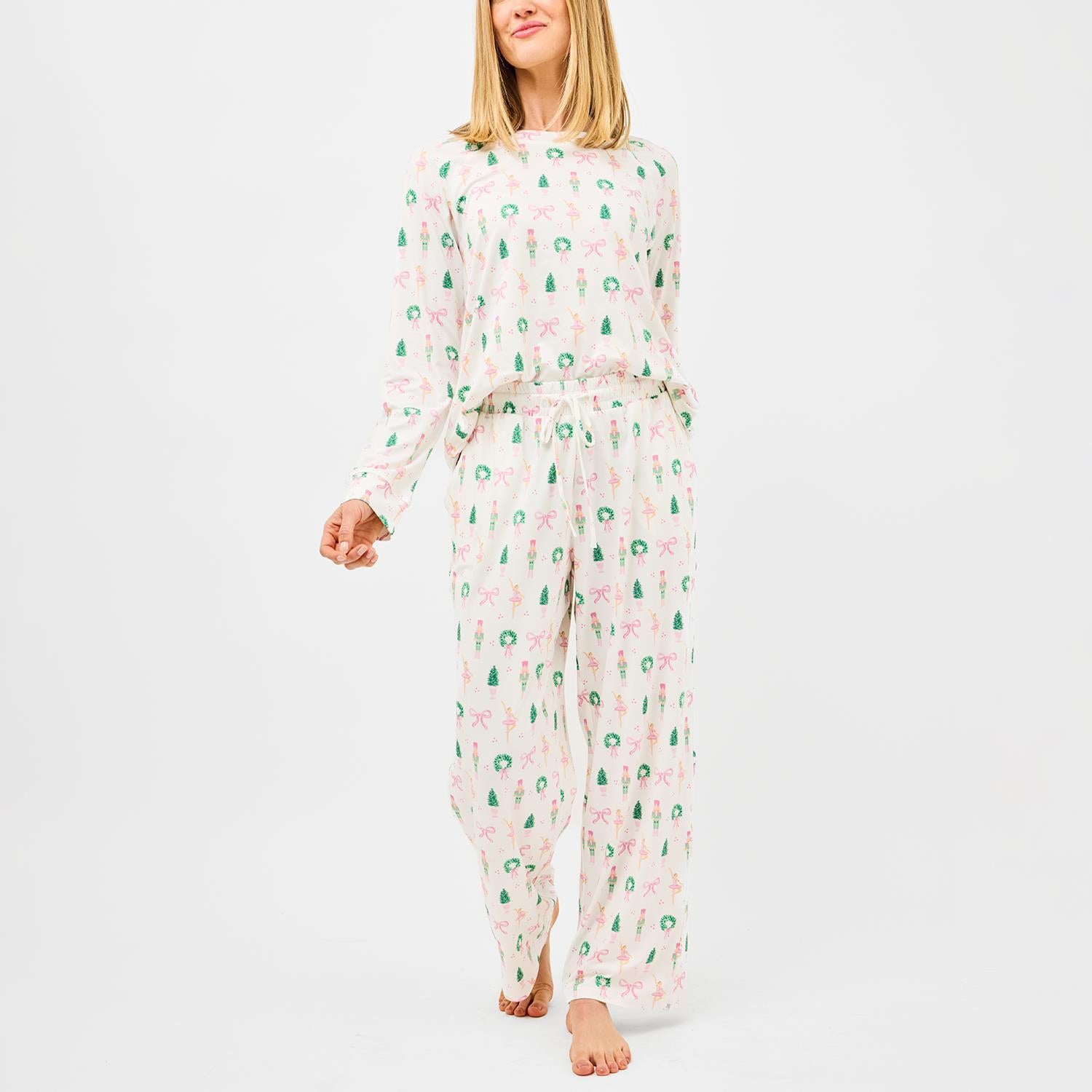 Annie Pajama Pant Set (Long Sleeve) - Sugar Plum Dreams by Mary Square at Confetti Gift and Party Tuscaloosa Alabama