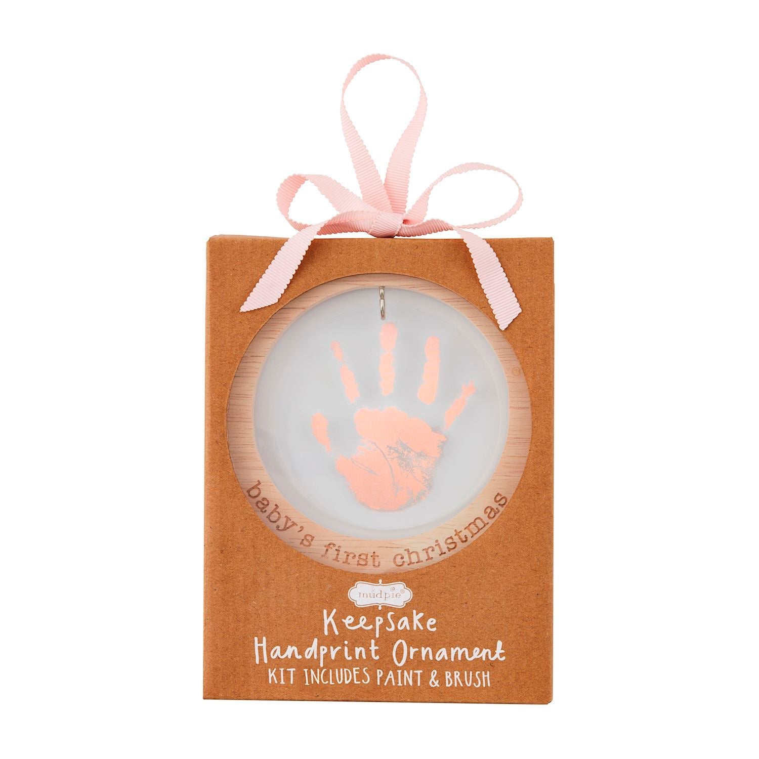 Baby's First Christmas Handprint Keepsake Ornament by Mud Pie at Confetti Gift and Party Tuscaloosa Alabama