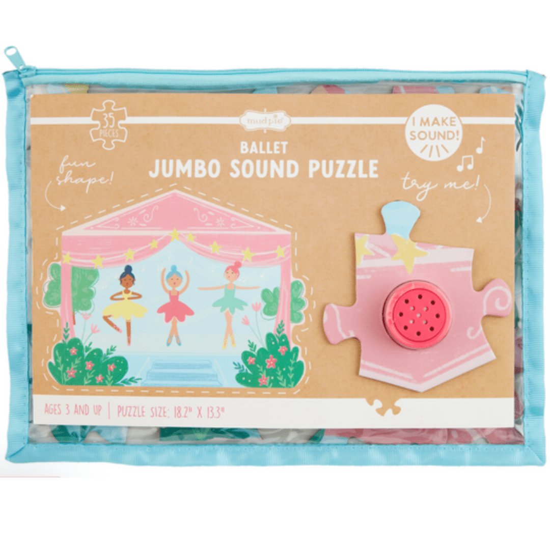 Ballet Girl Sound Floor Puzzle by Mud Pie at Confetti Gift and Party Tuscaloosa Alabama