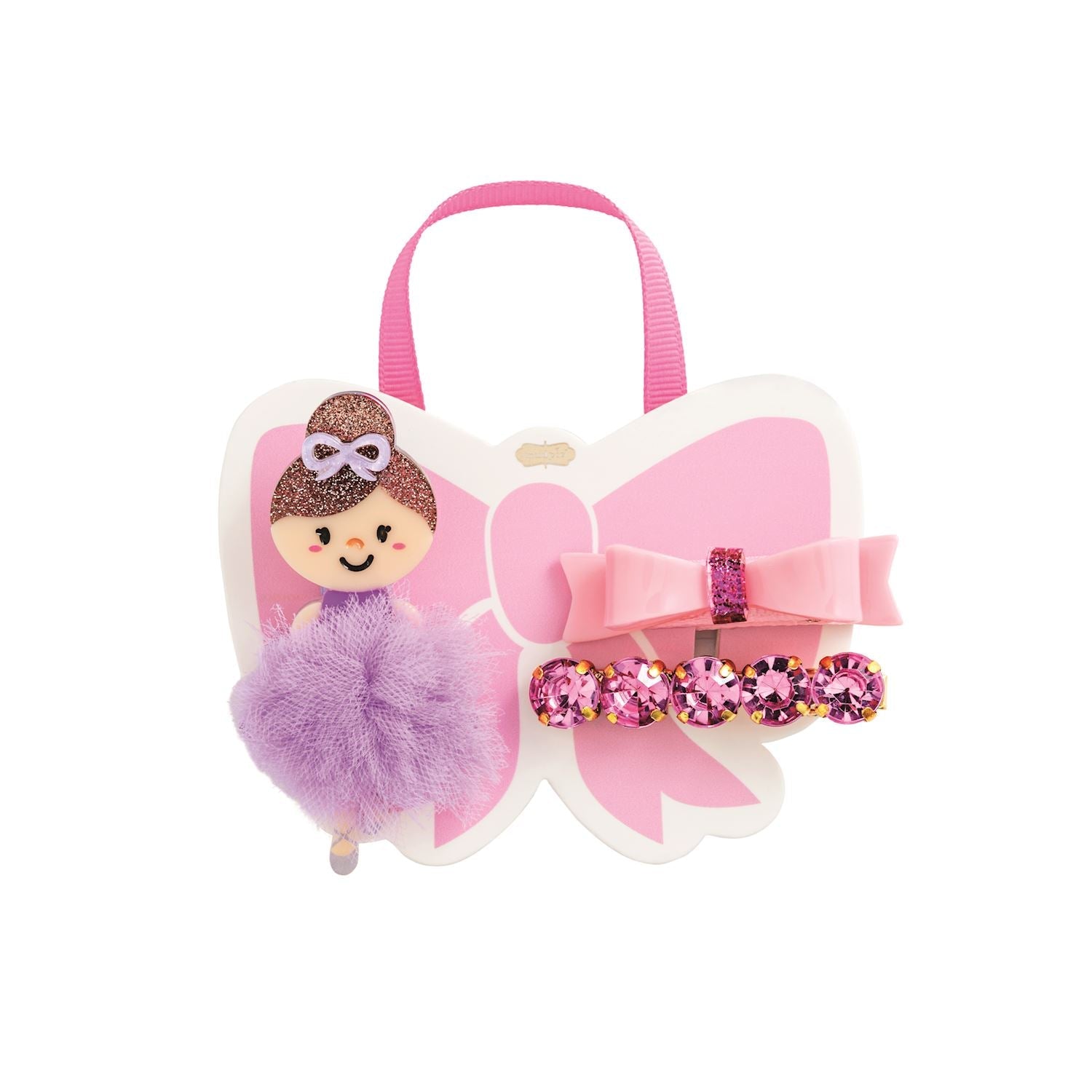 Ballet Hair Clip Set – Gem &amp; Tulle Hair Accessories for Girls by Mud Pie at Confetti Gift and Party Tuscaloosa Alabama