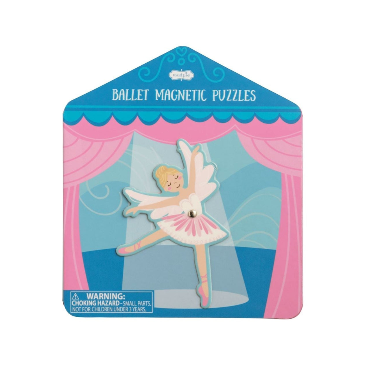 Ballet Magnetic Puzzle Book for kids with ballerina and stage illustrations