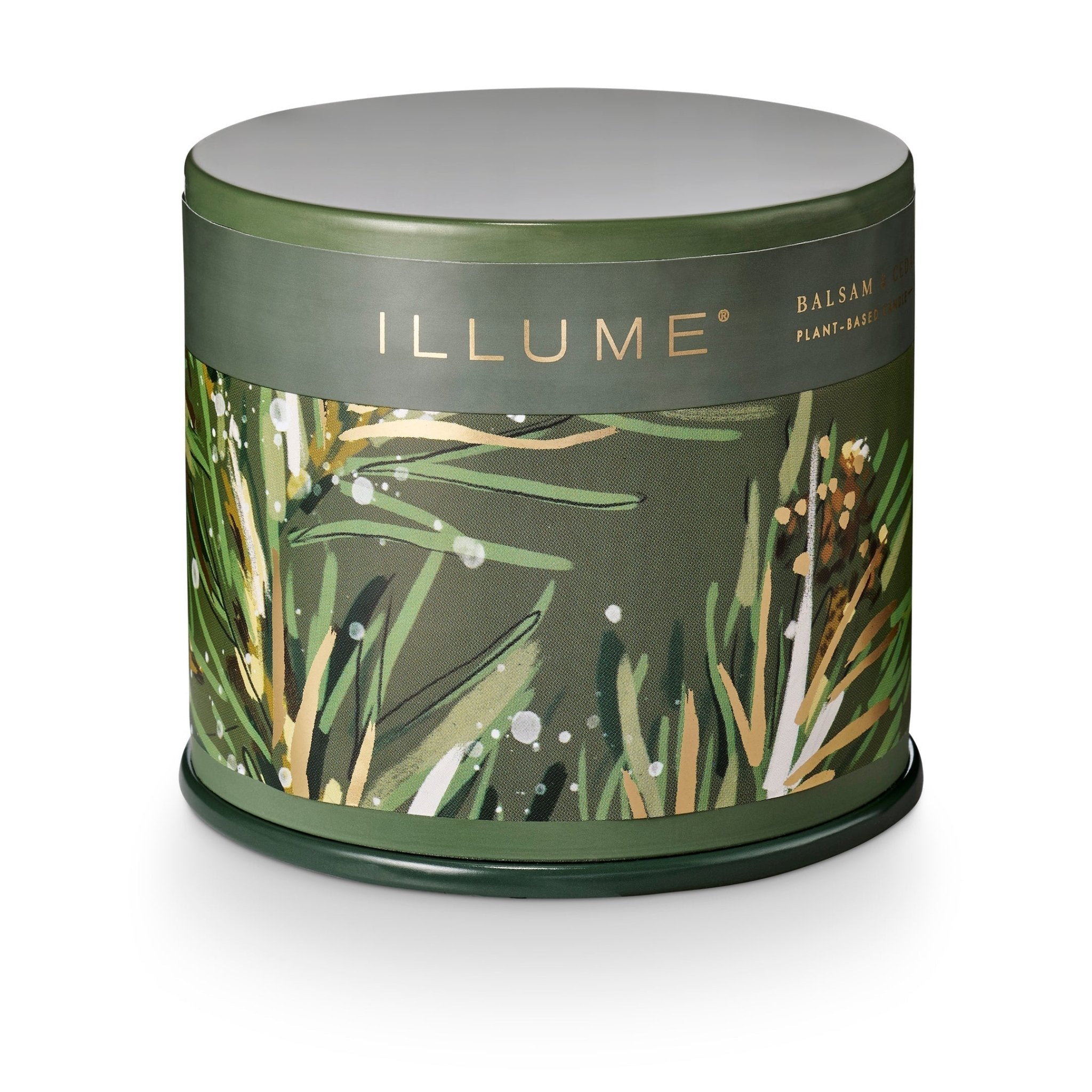 Balsam & Cedar Demi Vanity Tin Candle by Illume at Confetti Gift and Party Tuscaloosa Alabama