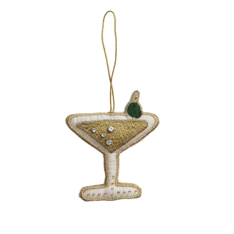 Beaded Fabric Cocktail Ornament, Multi Color, 4 Styles by Creative Co Op at Confetti Gift and Party Tuscaloosa Alabama