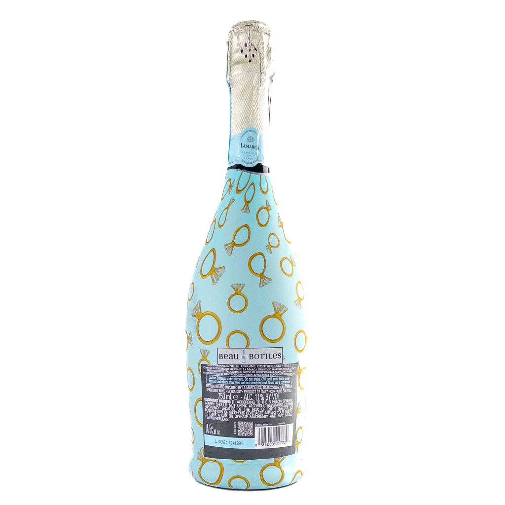 Beau Bottles - Beau Bottles Blue Engagement Ring - Prosecco Collection by Beau Bottles at Confetti Gift and Party Tuscaloosa Alabama
