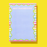 "Best Teacher Ever" Notepad by Taylor Elliott Designs at Confetti Gift and Party Tuscaloosa Alabama