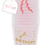 Big Birthday Energy Reusable Cups Set by Packed Party at Confetti Gift and Party Tuscaloosa Alabama
