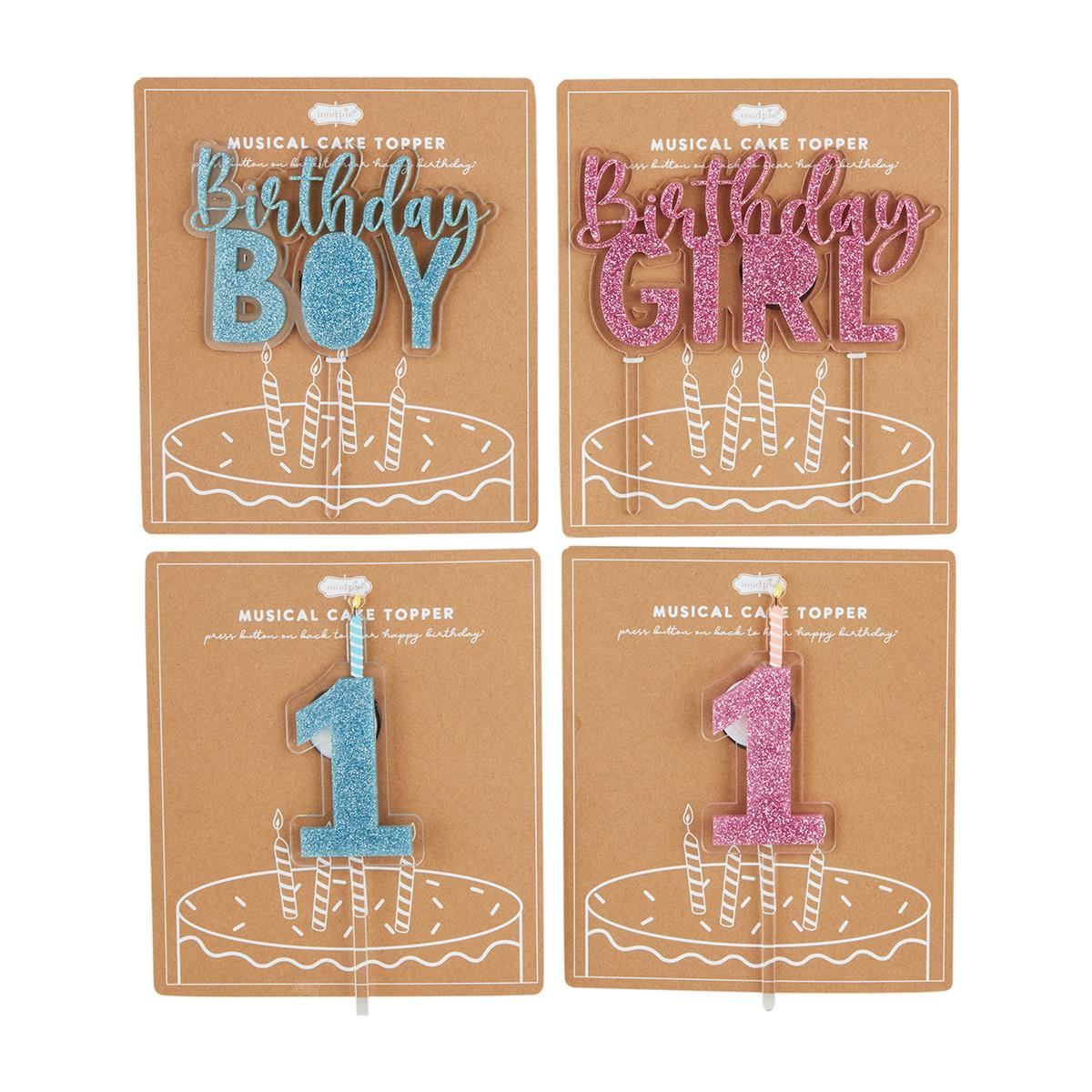 Birthday Cake Toppers by Mud Pie at Confetti Gift and Party Tuscaloosa Alabama