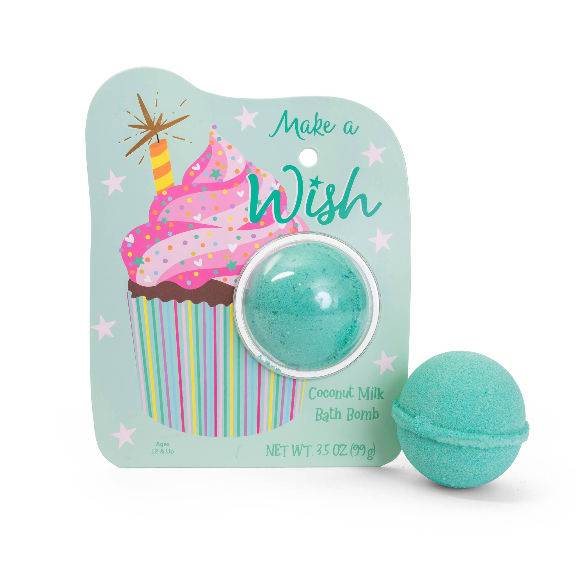 Birthday Cupcake Clamshell Bath Bomb - Make A Wish by Cait + Co at Confetti Gift and Party Tuscaloosa Alabama