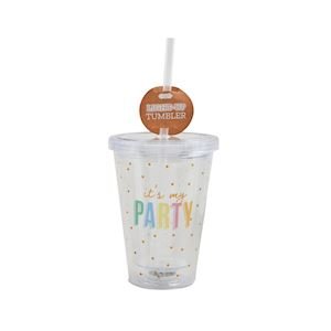 Birthday Light Up Tumbler by Mud Pie at Confetti Gift and Party Tuscaloosa Alabama