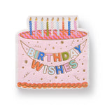 Birthday Wishes Diecut Cake Napkin Set by Packed Party at Confetti Gift and Party Tuscaloosa Alabama