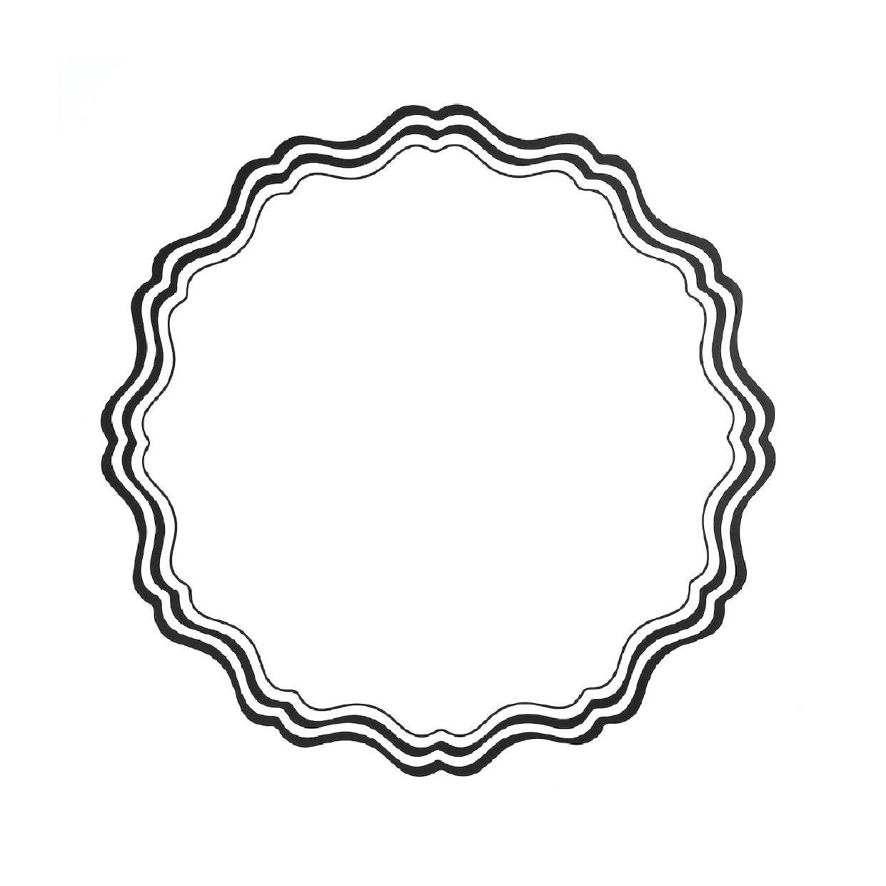 Black and White Fancy Paper Placemats by Gatherings by Curated Paperie at Confetti Gift and Party Tuscaloosa Alabama