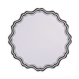 Black and White Fancy Paper Placemats by Gatherings by Curated Paperie at Confetti Gift and Party Tuscaloosa Alabama