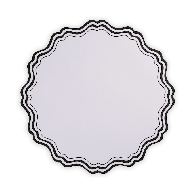 Black and White Fancy Paper Placemats by Gatherings by Curated Paperie at Confetti Gift and Party Tuscaloosa Alabama