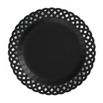 Black Basketweave Paper Dinner Plates by Gatherings by Curated Paperie at Confetti Gift and Party Tuscaloosa Alabama