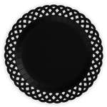 Black Basketweave Paper Dinner Plates by Gatherings by Curated Paperie at Confetti Gift and Party Tuscaloosa Alabama