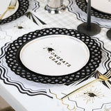 Black Basketweave Paper Dinner Plates by Gatherings by Curated Paperie at Confetti Gift and Party Tuscaloosa Alabama