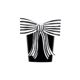 Black & White Stripy Bow Cups by Meri Meri at Confetti Gift and Party Tuscaloosa Alabama