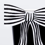 Black & White Stripy Bow Cups by Meri Meri at Confetti Gift and Party Tuscaloosa Alabama