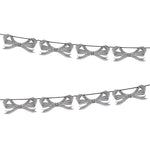 Black & White Stripy Bow Garland by Meri Meri at Confetti Gift and Party Tuscaloosa Alabama