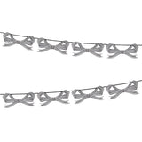 Black & White Stripy Bow Garland by Meri Meri at Confetti Gift and Party Tuscaloosa Alabama