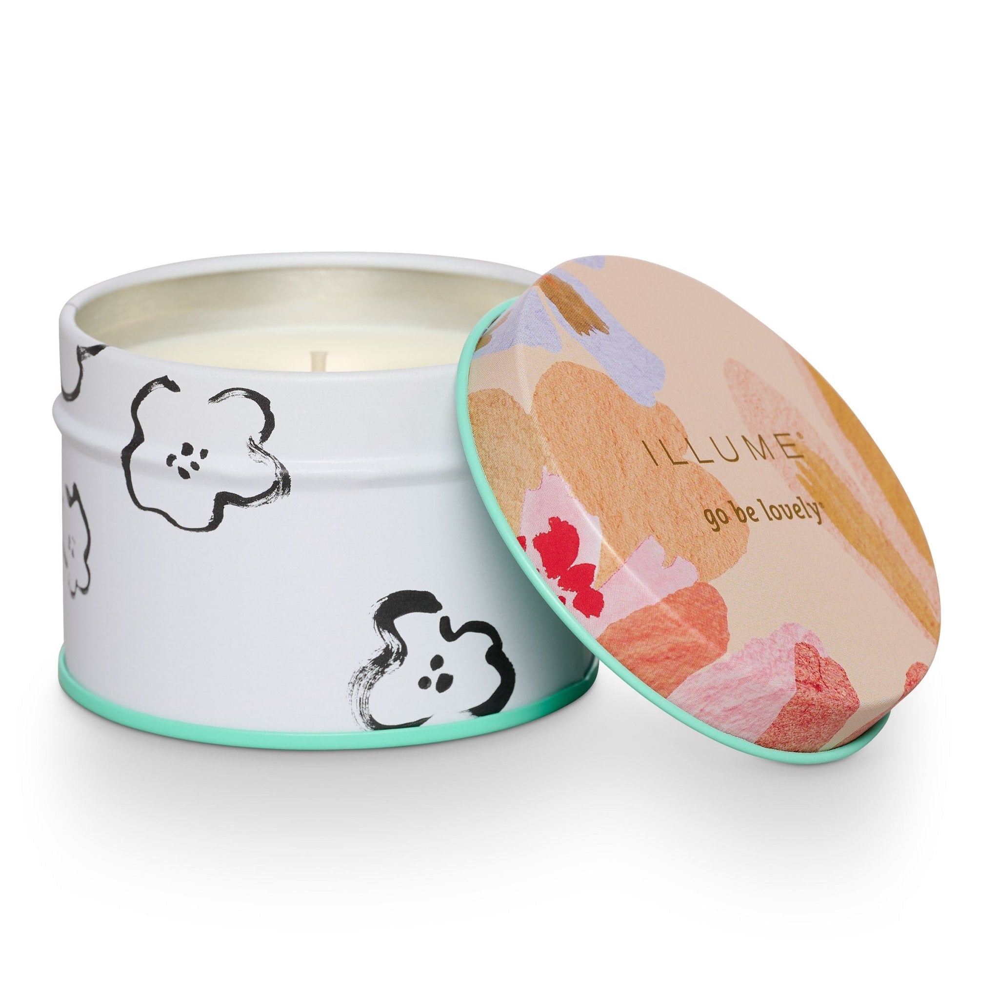 Blood Orange Dahlia Tin Candle by Illume at Confetti Gift and Party Tuscaloosa Alabama