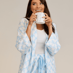 Blue Bow Pajama Pants by Mud Pie at Confetti Gift and Party Tuscaloosa Alabama