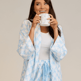Blue Bow Pajama Pants by Mud Pie at Confetti Gift and Party Tuscaloosa Alabama