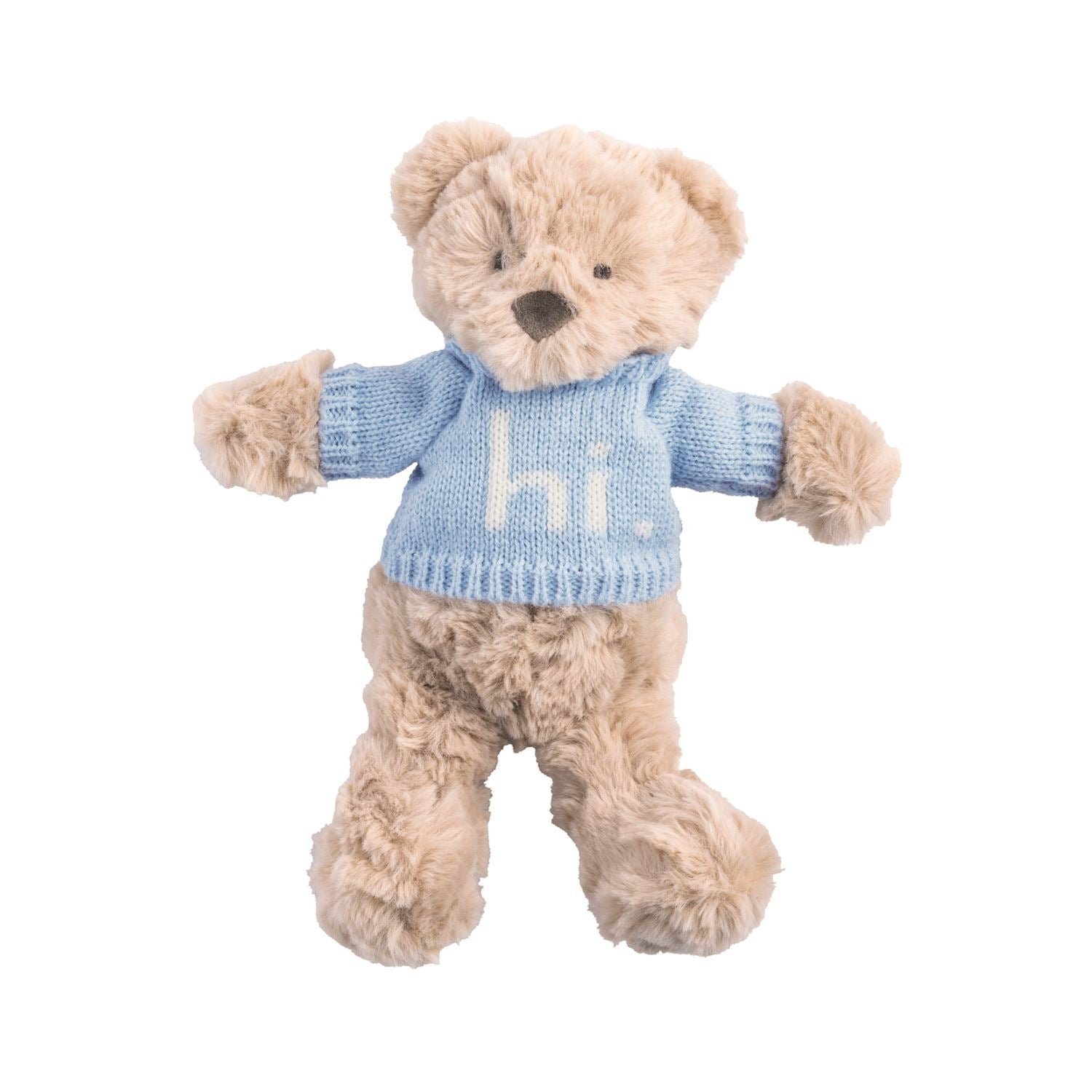 Blue Hi Baby Bear Plush Pal by Mud Pie at Confetti Gift and Party Tuscaloosa Alabama